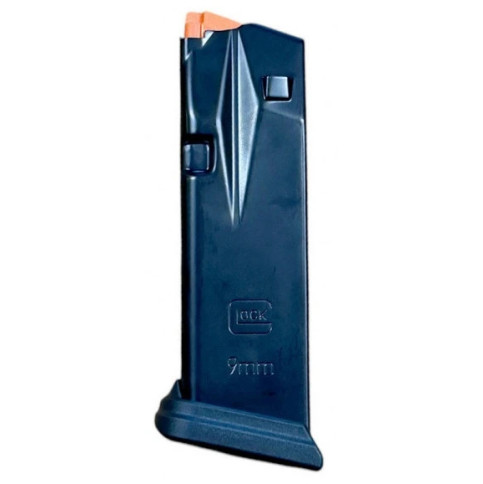 CHARGEUR GLOCK 43X 15 COUPS METAL ELEVATEUR ORANGE