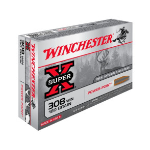 MUNITIONS WINCHESTER 308WIN 180GR POWER POINT X20 WINCHESTER - 1