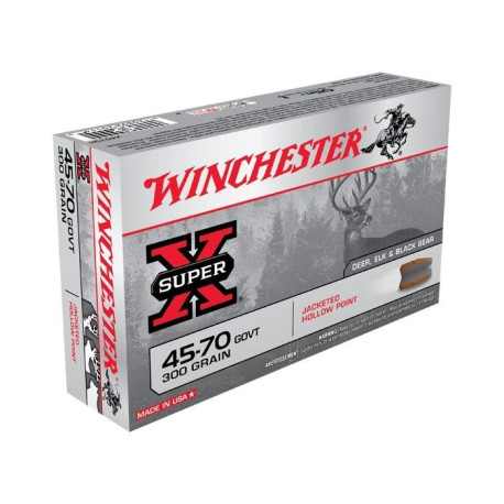 MUNITIONS WINCHESTER 45-70GVT 300G JHP X20 WINCHESTER - 1