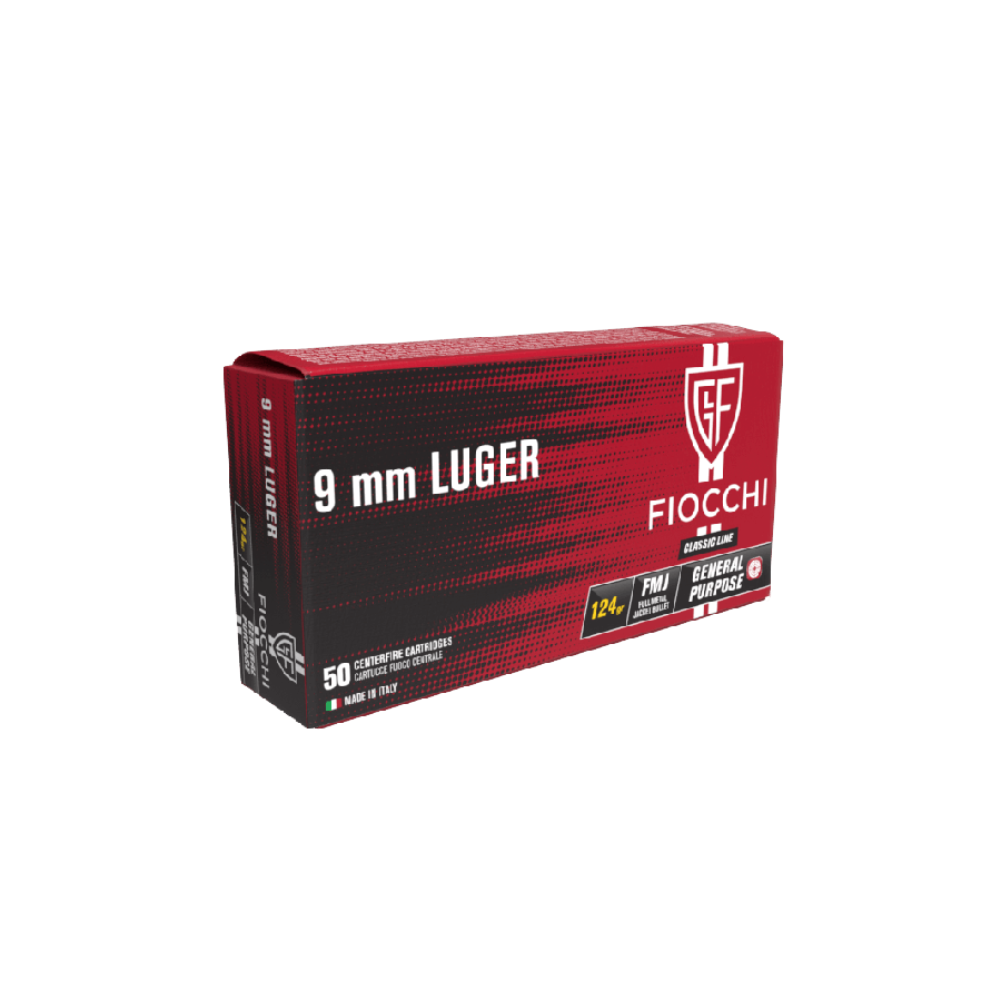 MUNITIONS FIOCCHI 9MM FMJ 123GR X50 FIOCCHI - 1