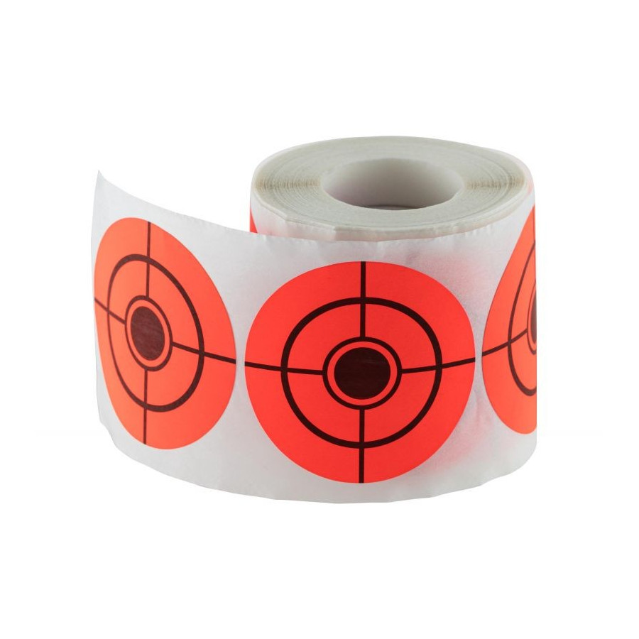 PASTILLES CIBLES AUTOCOLLANTES ORANGE DIAM.50MM - 1