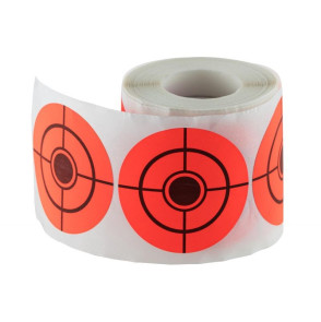 PASTILLES CIBLES AUTOCOLLANTES ORANGE DIAM.50MM - 1