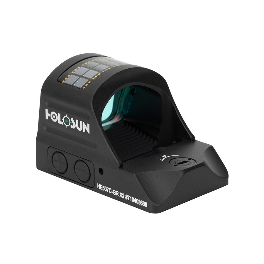 POINT ROUGE HOLOSUN REFLEX ELITE 507C - RETICULE VERT - 2 MOA HOLOSUN - 5