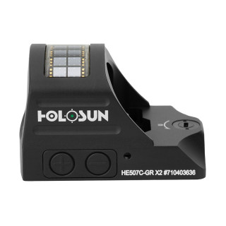 POINT ROUGE HOLOSUN REFLEX ELITE 507C - RETICULE VERT - 2 MOA HOLOSUN - 8