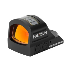 POINT ROUGE HOLOSUN REFLEX 407C X2 - RETICULE ROUGE - 2 MOA HOLOSUN - 2