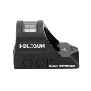POINT ROUGE HOLOSUN REFLEX 407C X2 - RETICULE ROUGE - 2 MOA HOLOSUN - 5