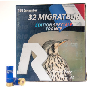 PACK CARTOUCHES RIO 12/70 MIGRATEUR BJ 32GR PB7.5 X100  - 1