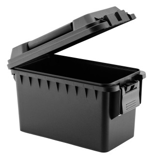 CAISSE MUNITION POLYMERE NOIR DIM INT. 30X16X17.5CM  - 2
