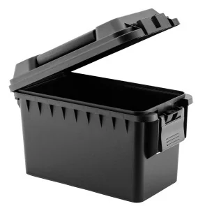 CAISSE MUNITION POLYMERE NOIR DIM INT. 30X16X17.5CM - 2