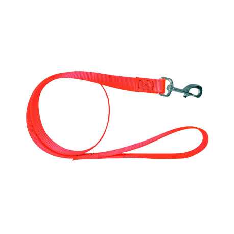 LAISSE POLYPROPYLENE CHIEN ORANGE/ROSE 120CM - 1