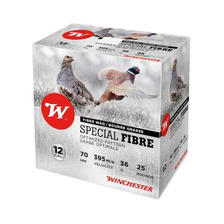 MUNITION SPECIAL FIBRE 12/70 36G PB6 X25 WINCHESTER - 2 MUNITION SPECIAL FIBRE 12/70 36G PB6 X25 WINCHESTER - 2
