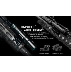 Lampe Tactique Olight Odin Mini sur M-LOK 1250 LUMENS NOIR OLIGHT - 6