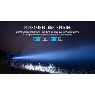 LAMPE TORCHE TACTIQUE OLIGHT WARRIOR X3 2500 LUMENS OLIGHT - 6