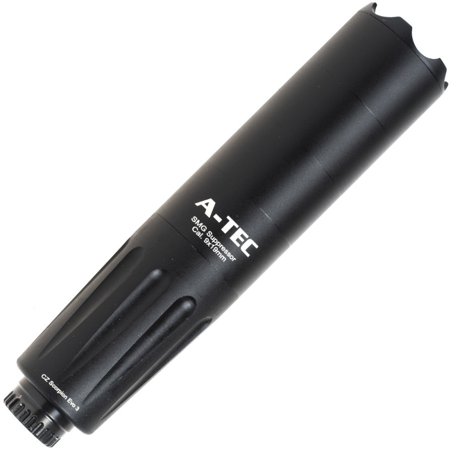 MODERATEUR DE SON A-TEC POUR CZ SCORPION EVO 3 CAL 9x19 SMG SUPRESSOR - 1