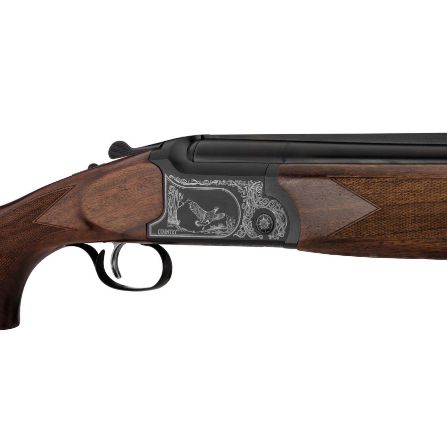 FUSIL DE CHASSE SUPERPOSE COUNTRY AVEC MODERATEUR DE SON - CAL. 12/76           