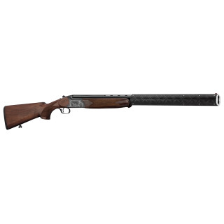 FUSIL DE CHASSE SUPERPOSE COUNTRY AVEC MODERATEUR DE SON - CAL. 12/76           