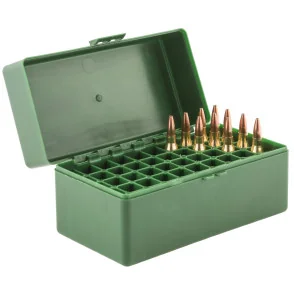 BOITE DE RANGEMENT 50 MUNITIONS CAL. 243/300SAVAGE/6MMR