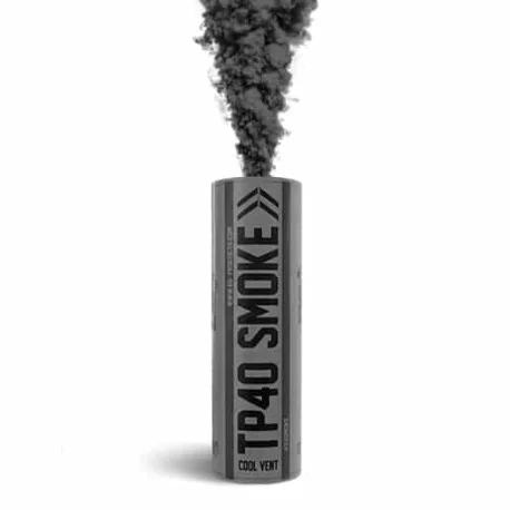 FUMIGÈNE TP40 À GOUPILLE SUPÉRIEURE NOIR