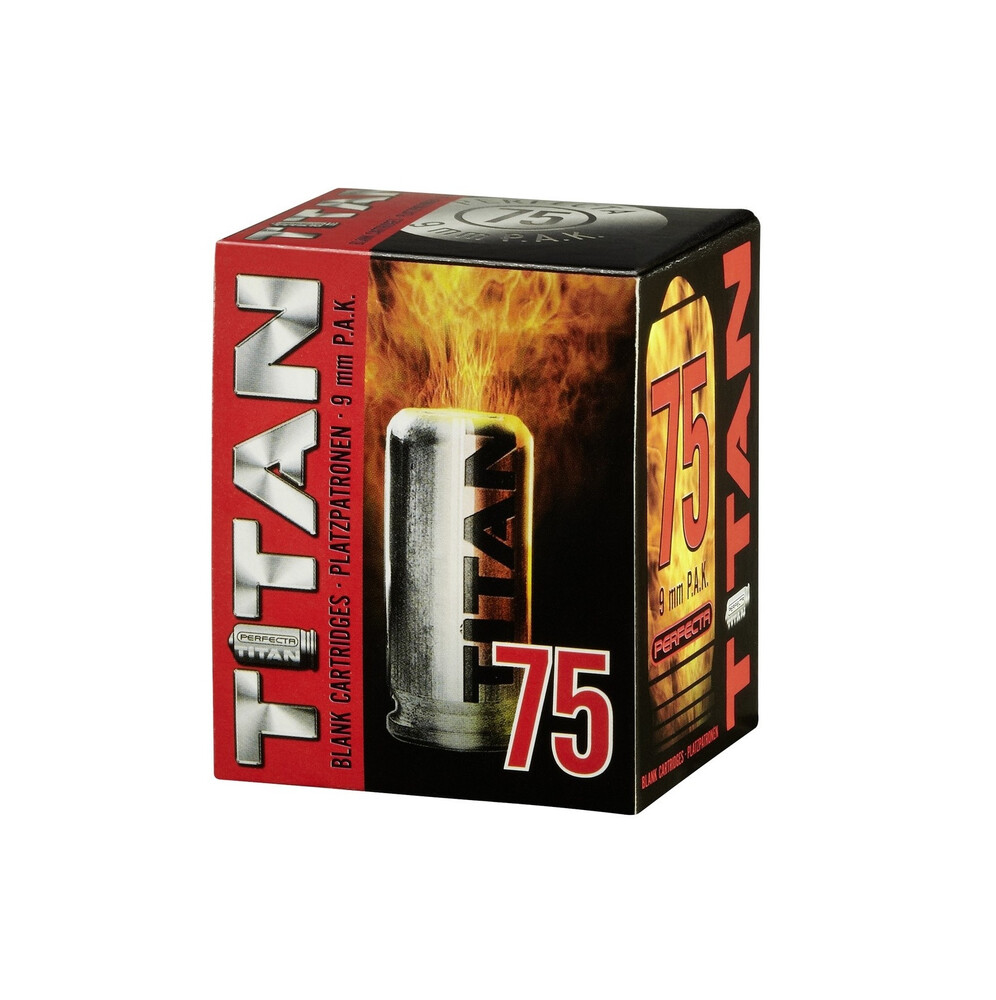 MUNITIONS 9MM PAK A BLANC TITAN PERFECTA X75
