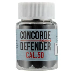 CAL. 50 - BILLES DE DEFENSE CAOUTCHOUC -POT DE 30