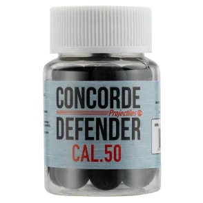 CAL. 50 - BILLES DE DEFENSE CAOUTCHOUC -POT DE 30