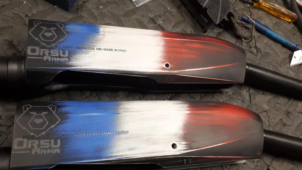 Travaille express d'hier pour notre champion François Xavier Dyba, customisation de ses… — photo