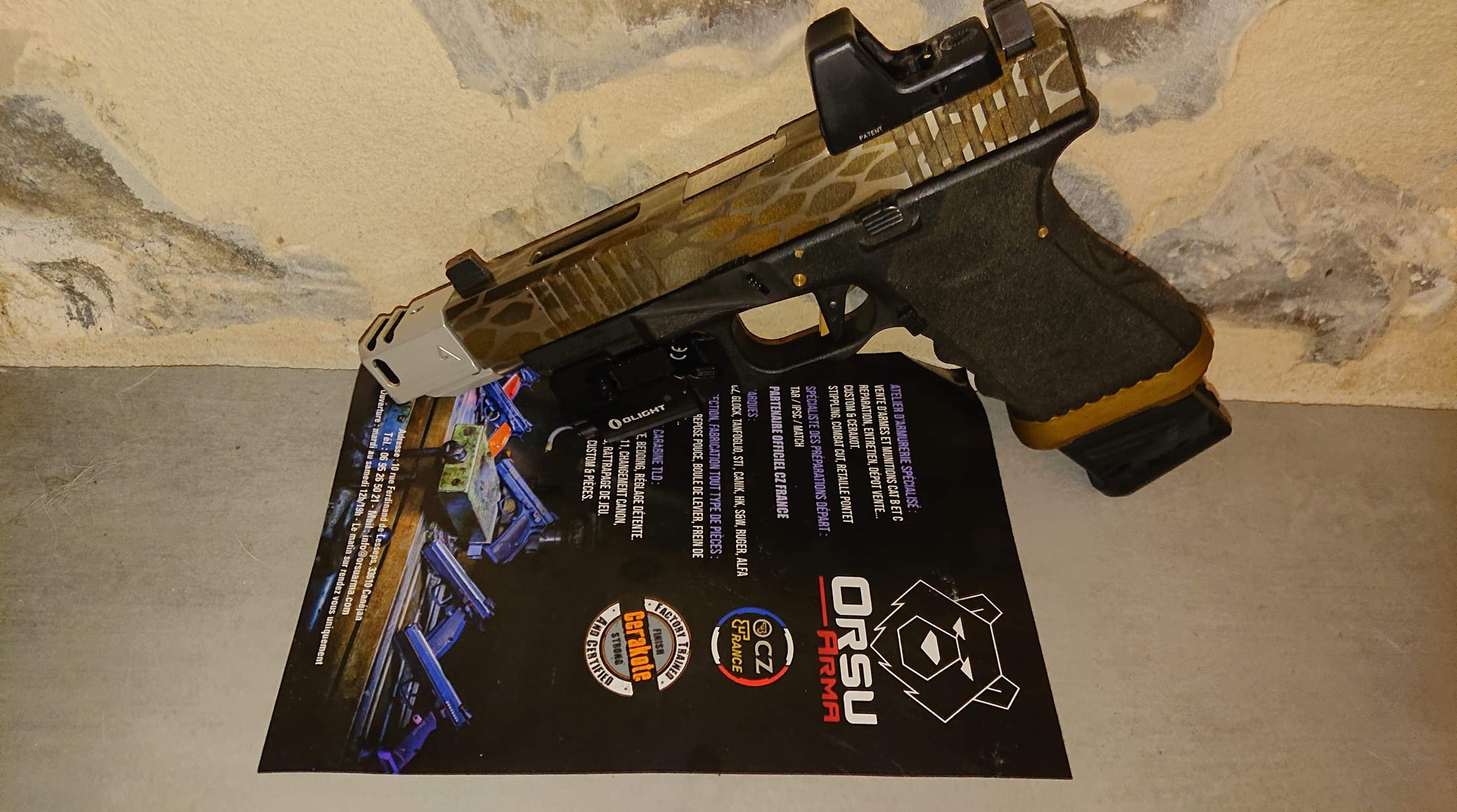 Quelques retour photos de nos travaux spéciale Customs Acide et Cerakote. Couteaux fait… — photo