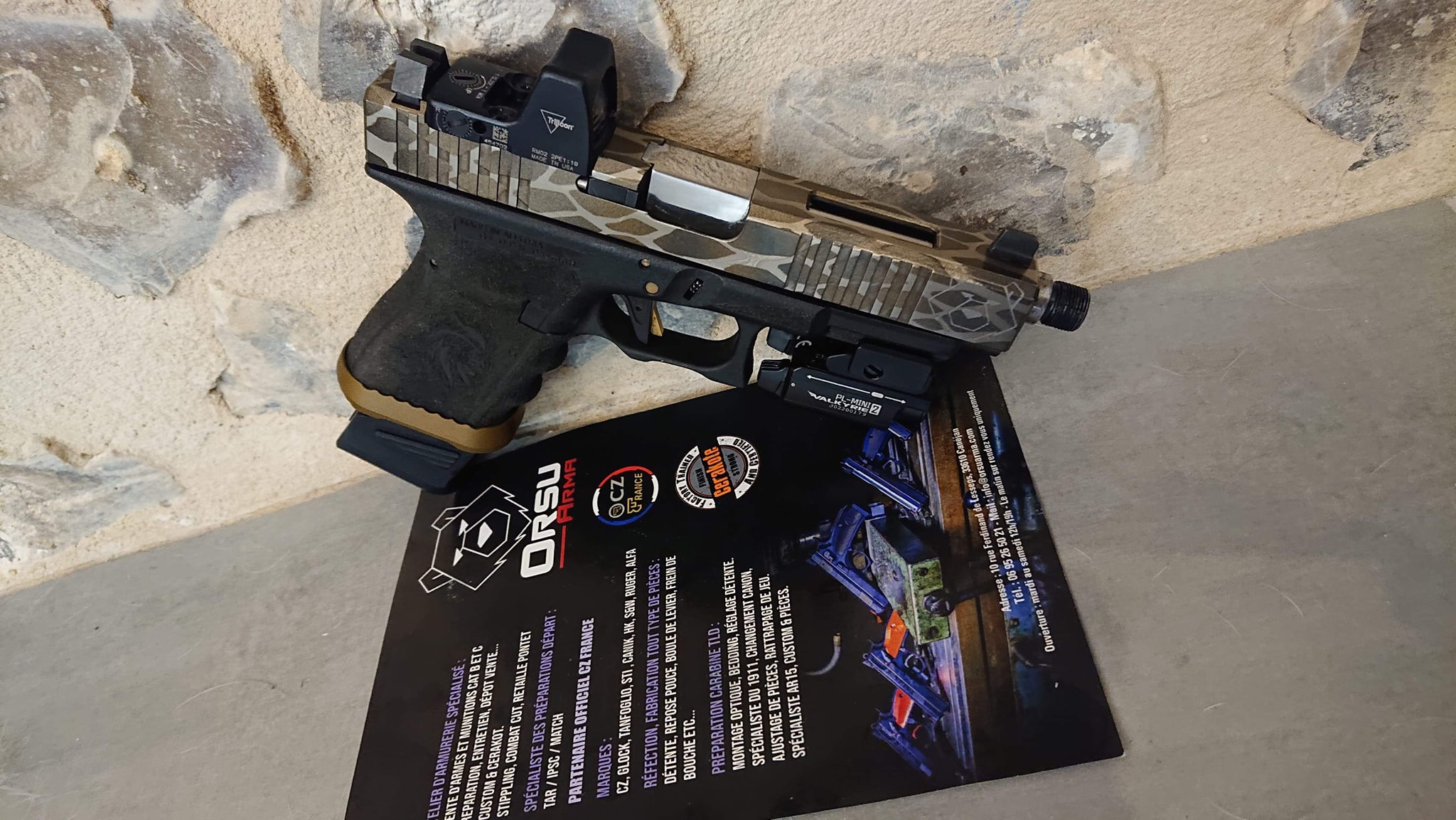 Quelques retour photos de nos travaux spéciale Customs Acide et Cerakote. Couteaux fait… — photo