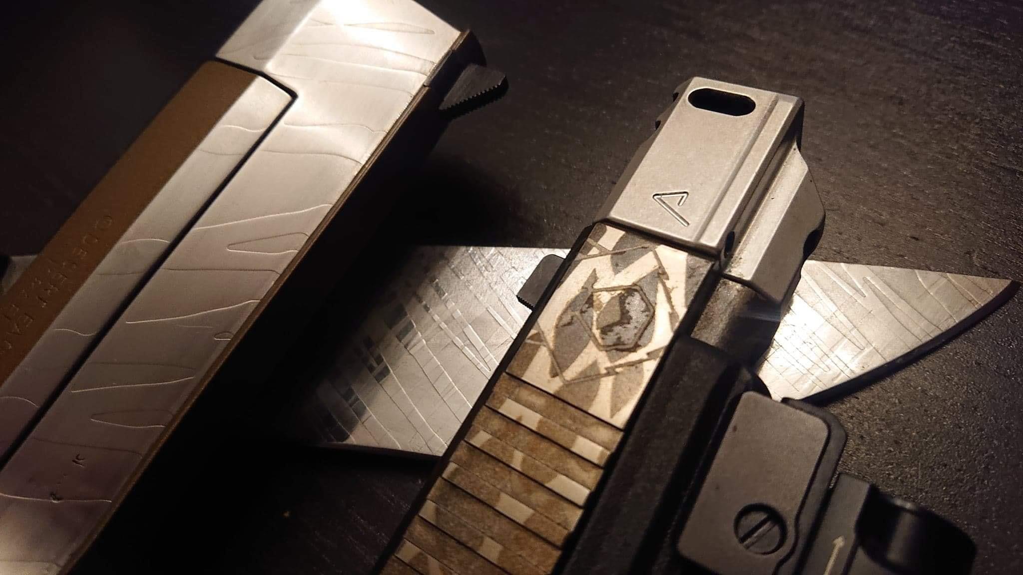 Quelques retour photos de nos travaux spéciale Customs Acide et Cerakote. Couteaux fait… — photo