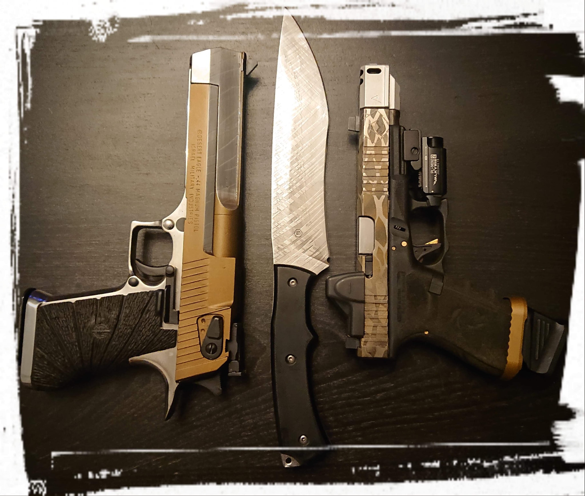 Quelques retour photos de nos travaux spéciale Customs Acide et Cerakote. Couteaux fait… — photo
