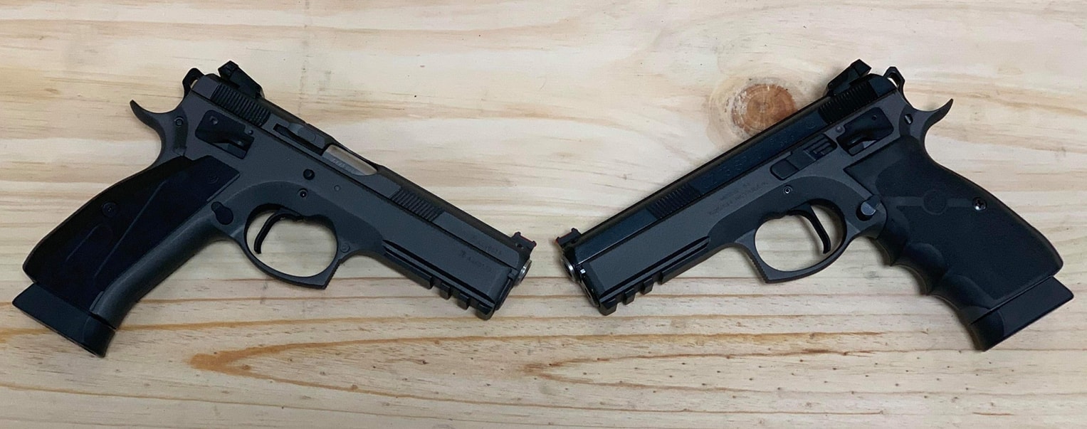 CZ un jour CZ toujours, deux photos de deux Customs sur Base CZ SP01 Shadow : — photo