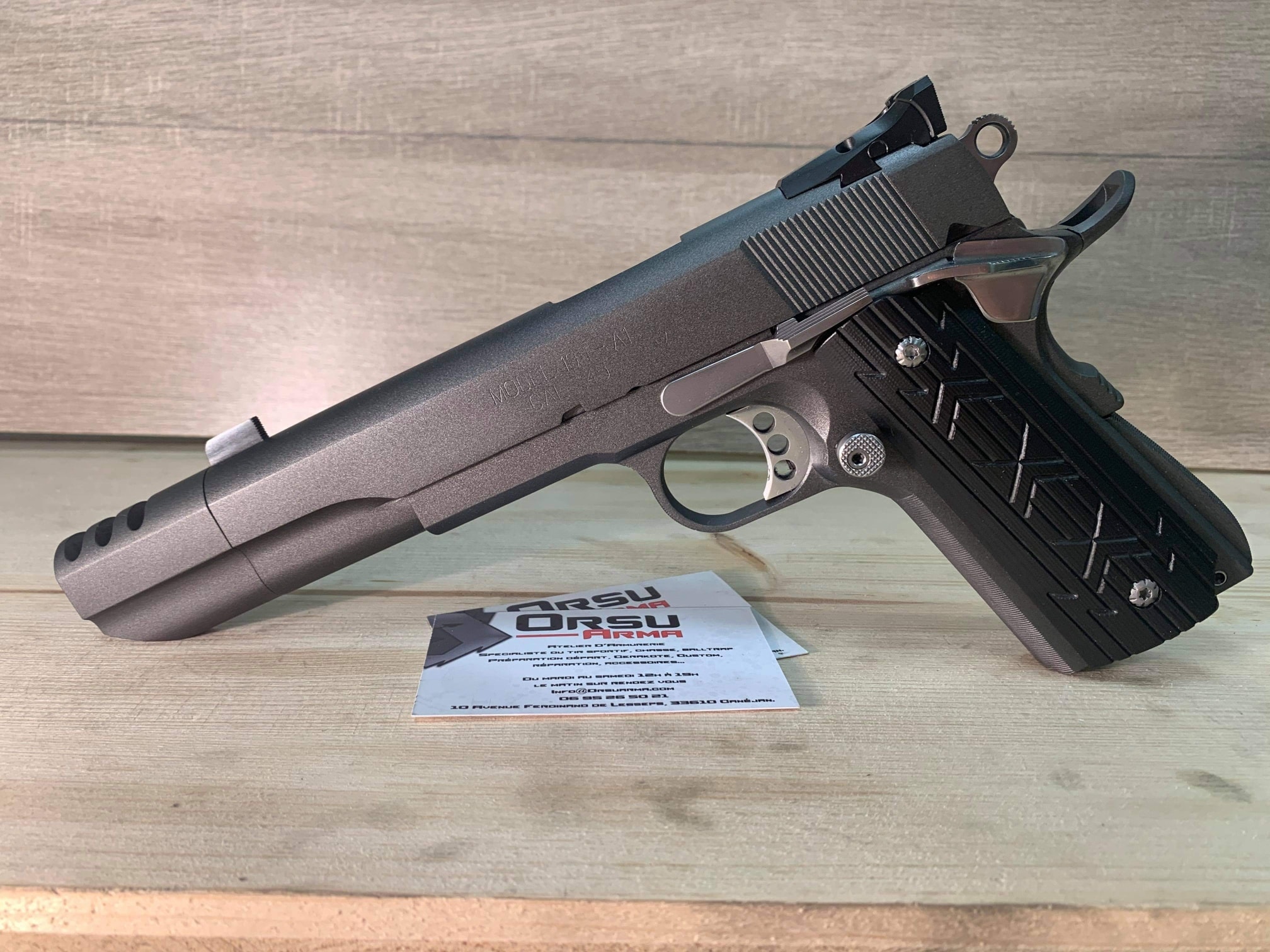 Deuxiéme et dernier post sur ce petit 1911 Springfield Super Comp refait à neuf et pass… — photo
