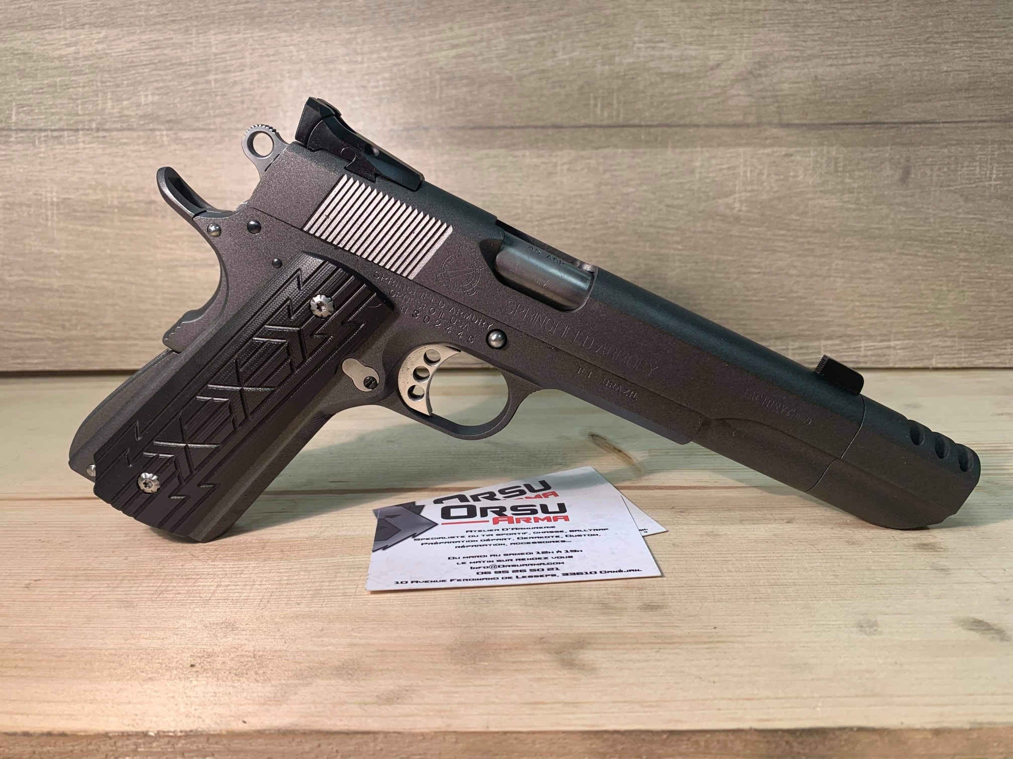 Deuxiéme et dernier post sur ce petit 1911 Springfield Super Comp refait à neuf et pass… — photo