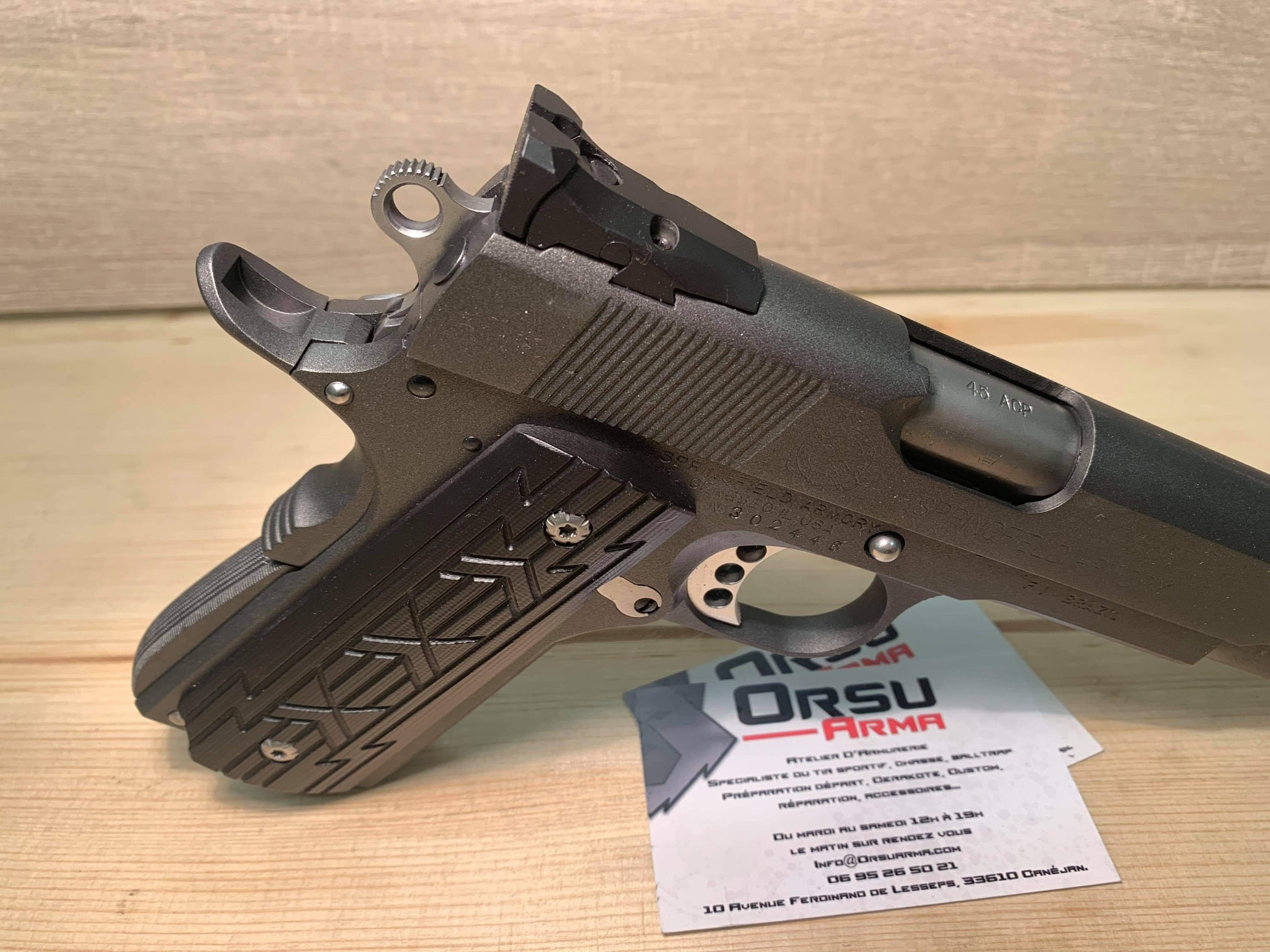 Deuxiéme et dernier post sur ce petit 1911 Springfield Super Comp refait à neuf et pass… — photo