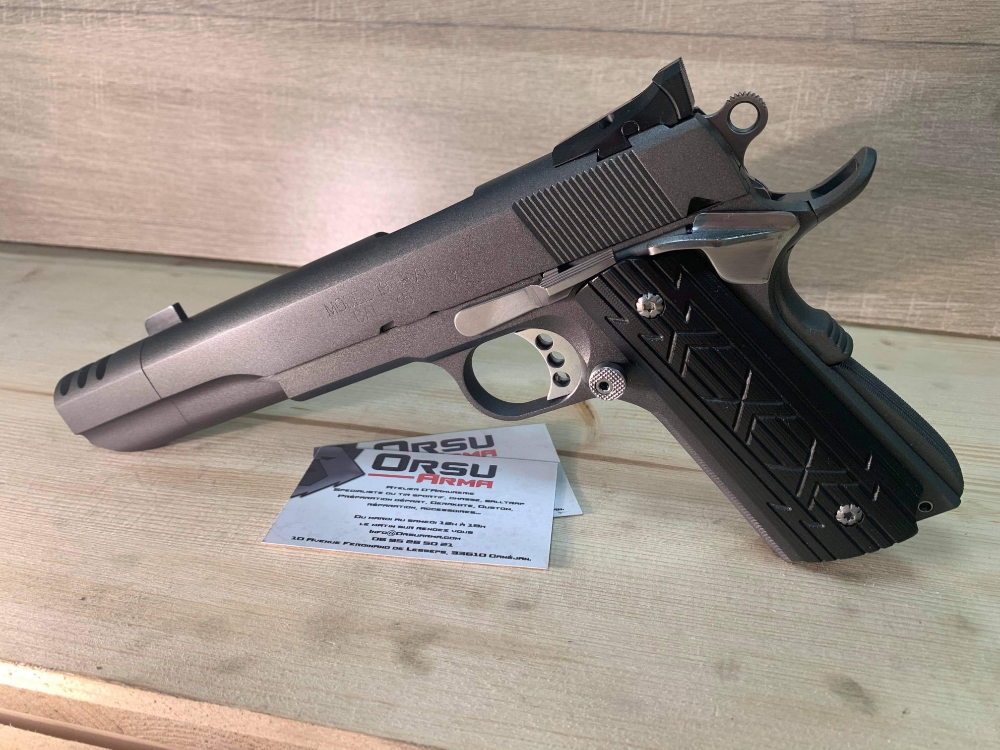 Deuxiéme et dernier post sur ce petit 1911 Springfield Super Comp refait à neuf et pass… — photo