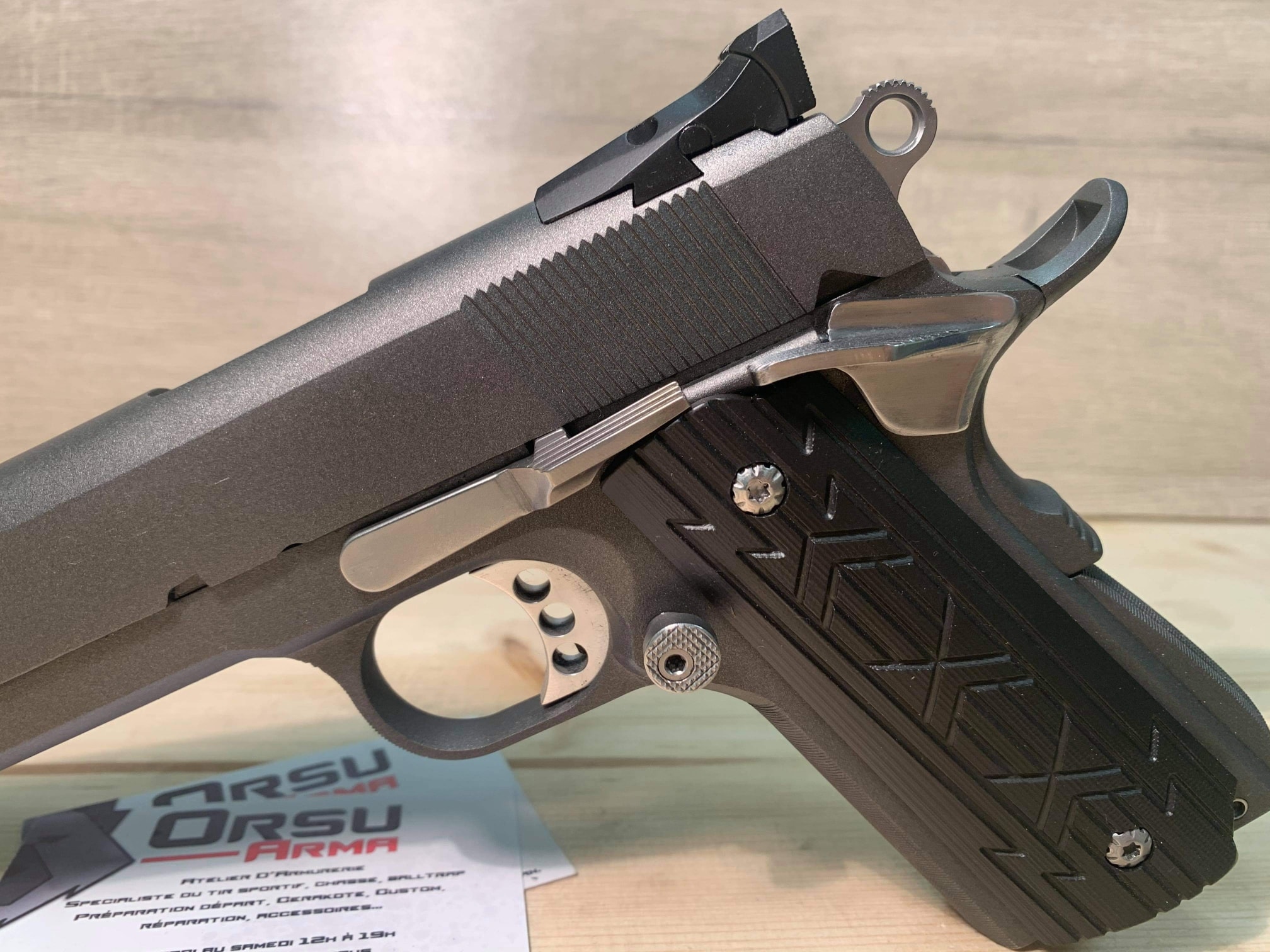 Deuxiéme et dernier post sur ce petit 1911 Springfield Super Comp refait à neuf et pass… — photo